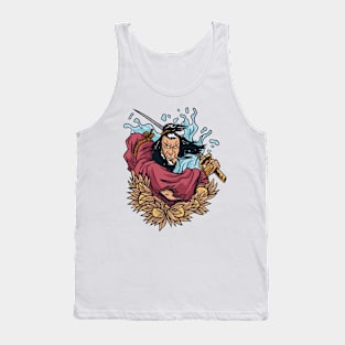 Fierce Japanese Samurai Warrior Tank Top